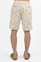 Bermuda con Ricami Floreali – Panna e Beige - Antony Morato