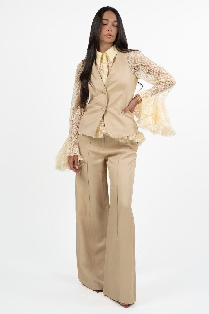 Gilet Monopetto - Beige Sabbia - Gaudì