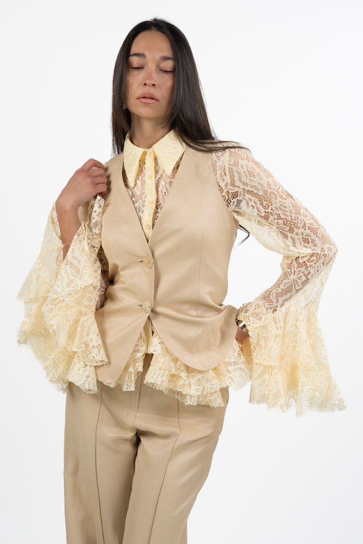 Gilet Monopetto - Beige Sabbia - Gaudì