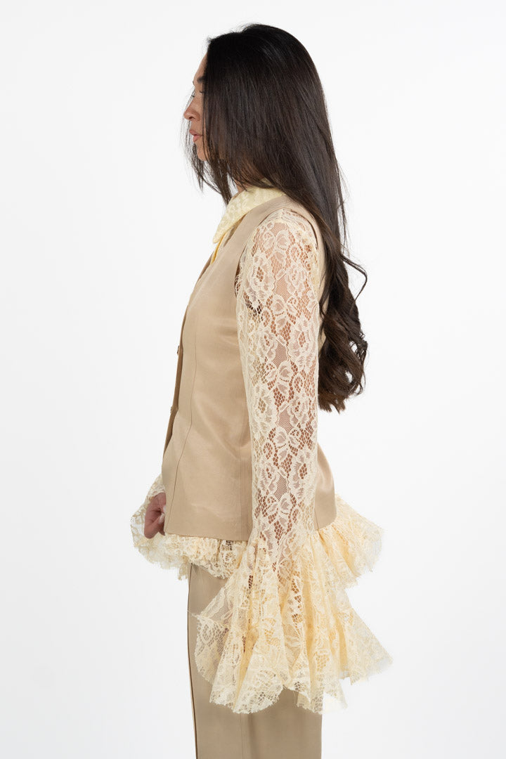 Gilet Monopetto - Beige Sabbia - Gaudì