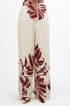 Pantalone Palazzo con stampa floreale - Gaudì