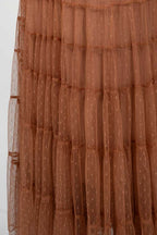 Gonna  in Tulle Plumetis  Color Ruggine - Twinset