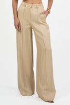 Pantaloni Wide Leg Beige – Gaudì