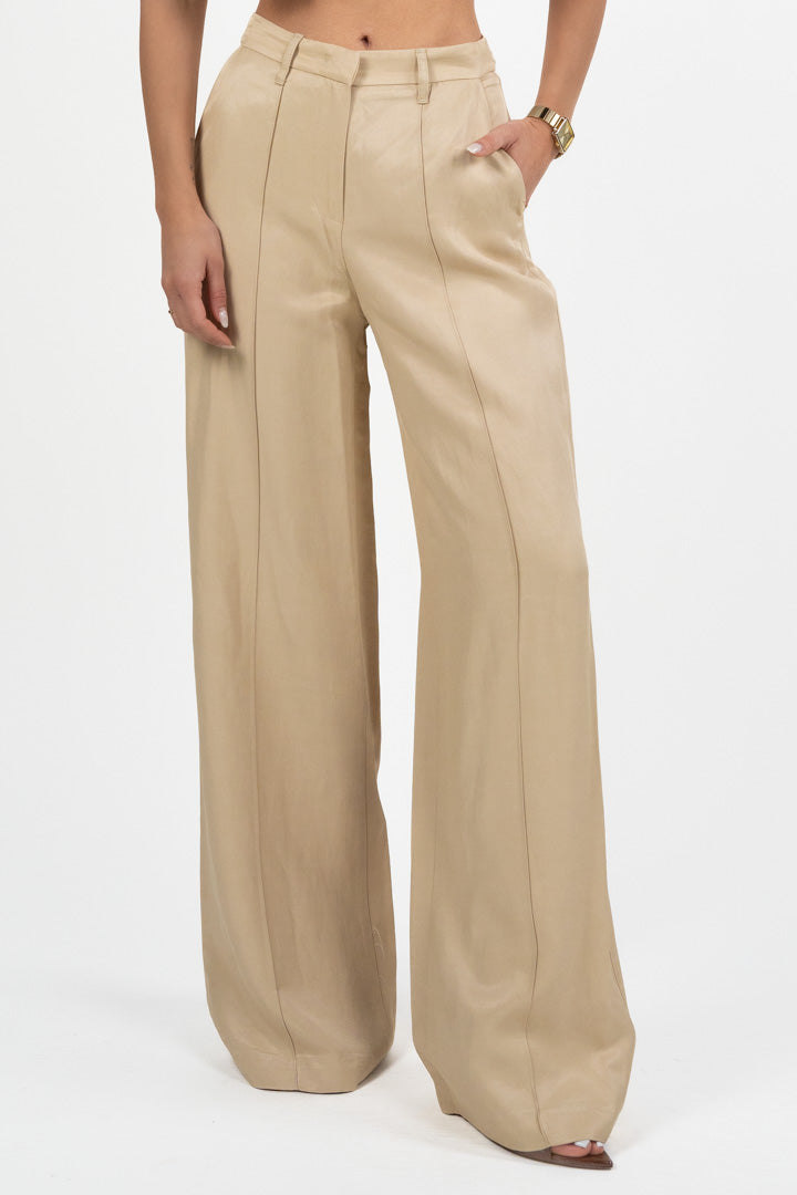 Pantaloni Wide Leg Beige – Gaudì