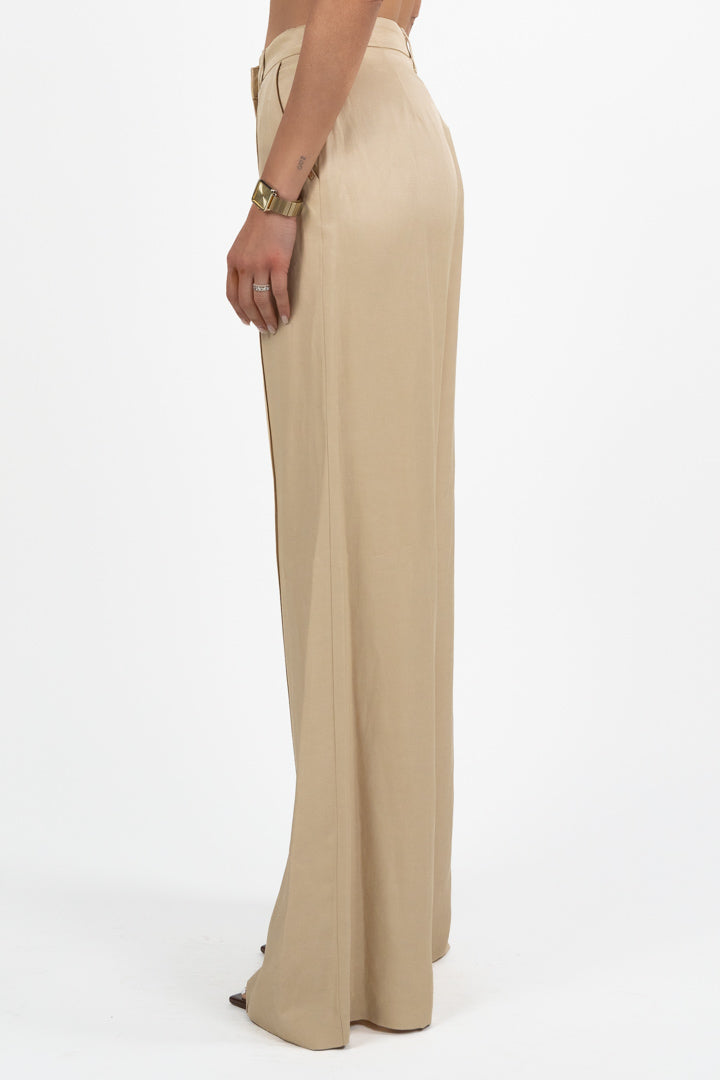 Pantaloni Wide Leg Beige – Gaudì