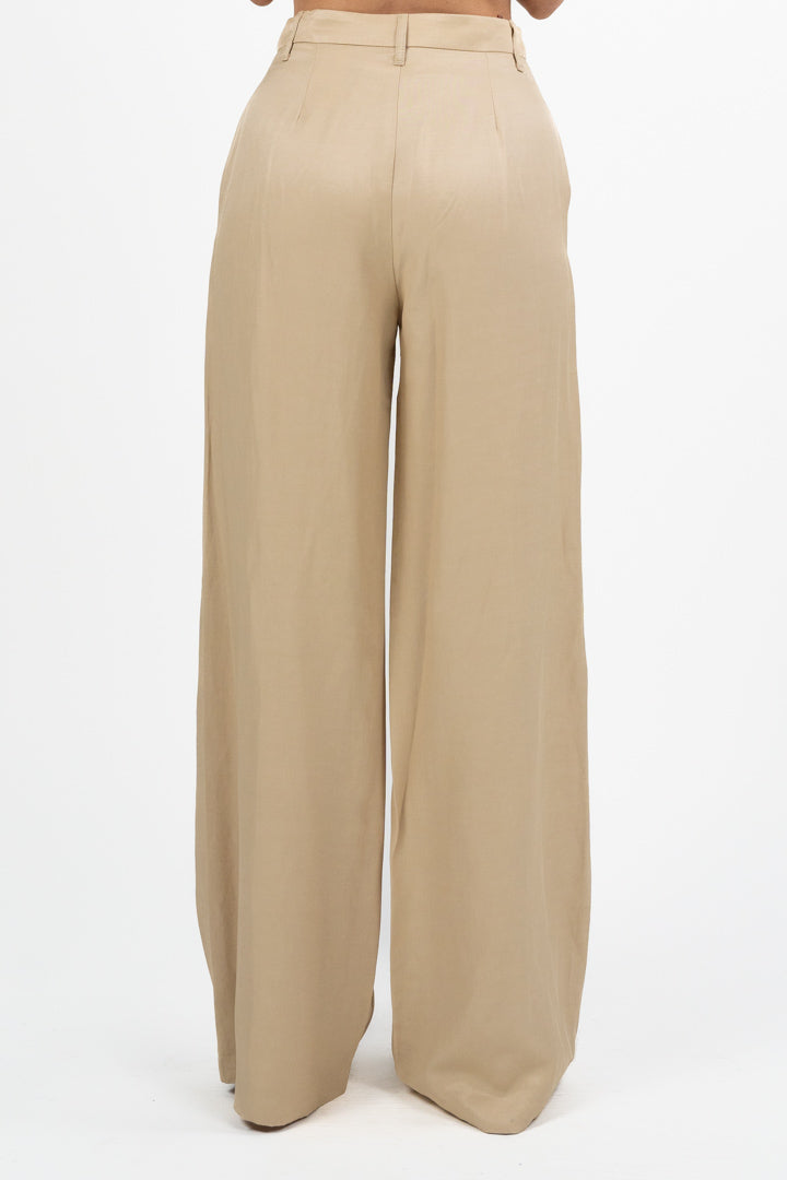 Pantaloni Wide Leg Beige – Gaudì