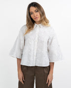 Camicia con lavorazioni bianco ottico - Emme Marella