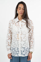 Camicia in Pizzo Macramè bianco - Penny Black