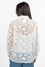 Camicia in Pizzo Macramè bianco - Penny Black