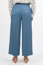Pantaloni Wide-Leg misto lino carta da zucchero - Emme Marella