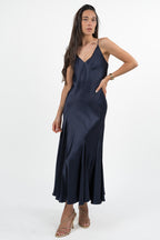 Abito Satin Slip Dress blu notte - Marella