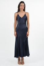 Abito Satin Slip Dress blu notte - Marella