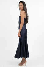 Abito Satin Slip Dress blu notte - Marella