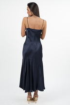 Abito Satin Slip Dress blu notte - Marella