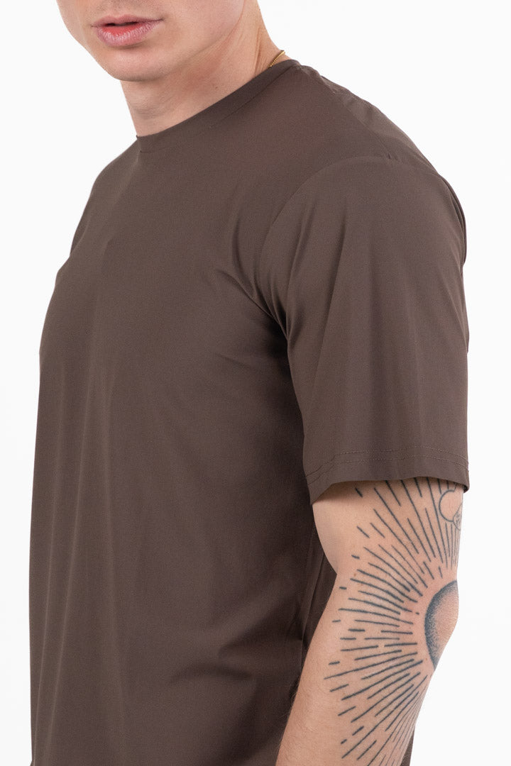 T-Shirt  "No-Stiro" marrone - Bottega Artigiana