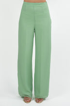 Completo Elegante con Blusa e Pantalone Palazzo verde acqua - Solo Gioie