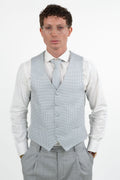 Gilet Micro-Pattern verde - Paolo Da Ponte