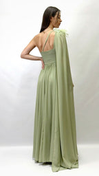 Berti Mode Collection - Abito lungo salvia