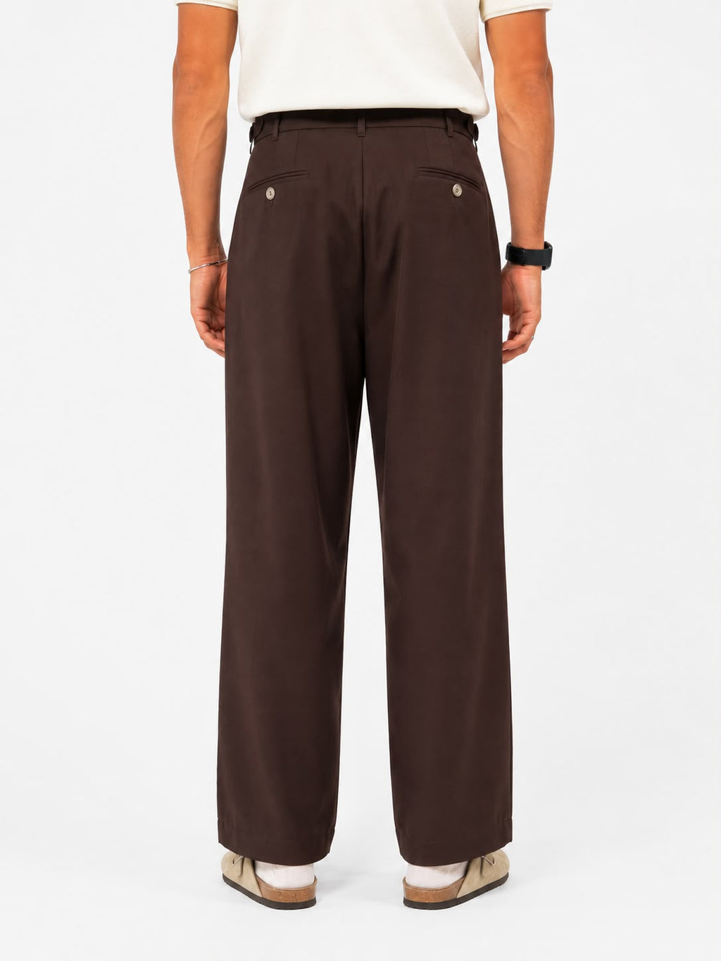 Pantalone Sartoriale Moro con Doppia Pinces e Regolatori Laterali - Berna