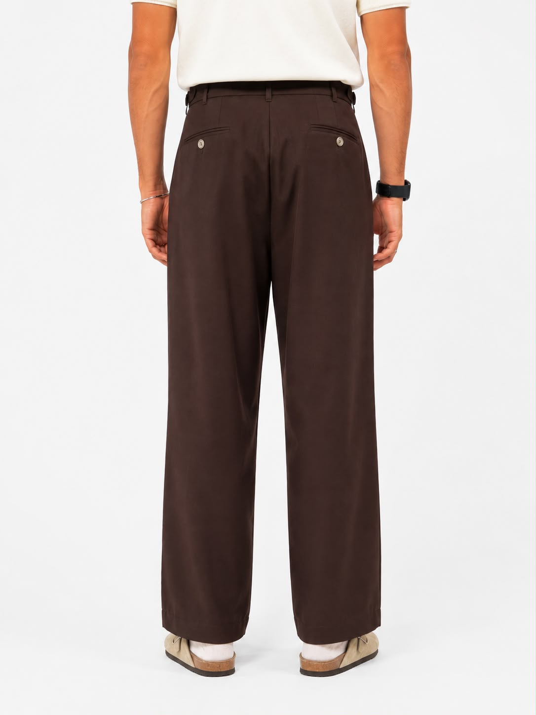 Pantalone Sartoriale Moro con Doppia Pinces e Regolatori Laterali - Berna