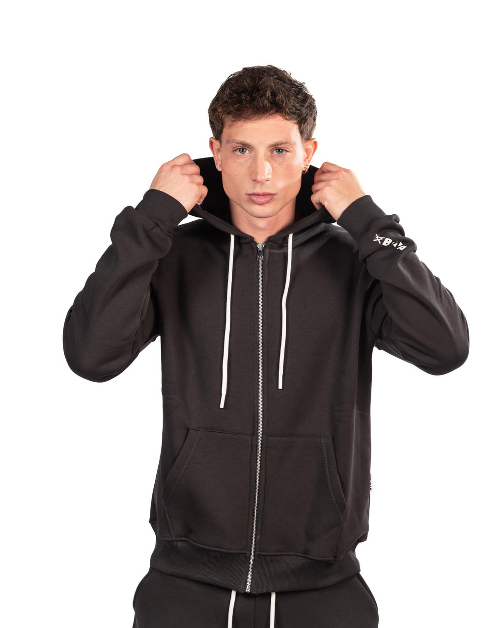 Berna felpa con cappuccio grigio