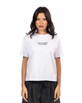 Superculture - t-shirt bianca con ricamo