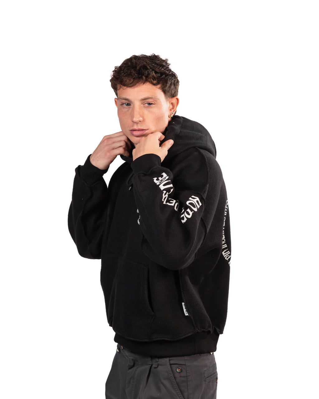 Berna felpa con cappuccio nera