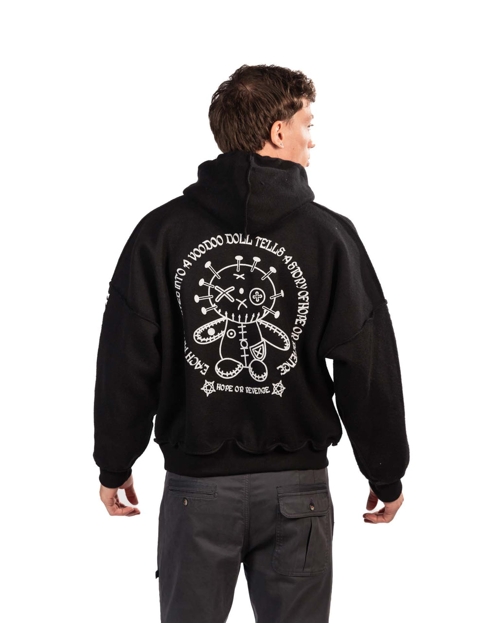 Berna felpa con cappuccio nera