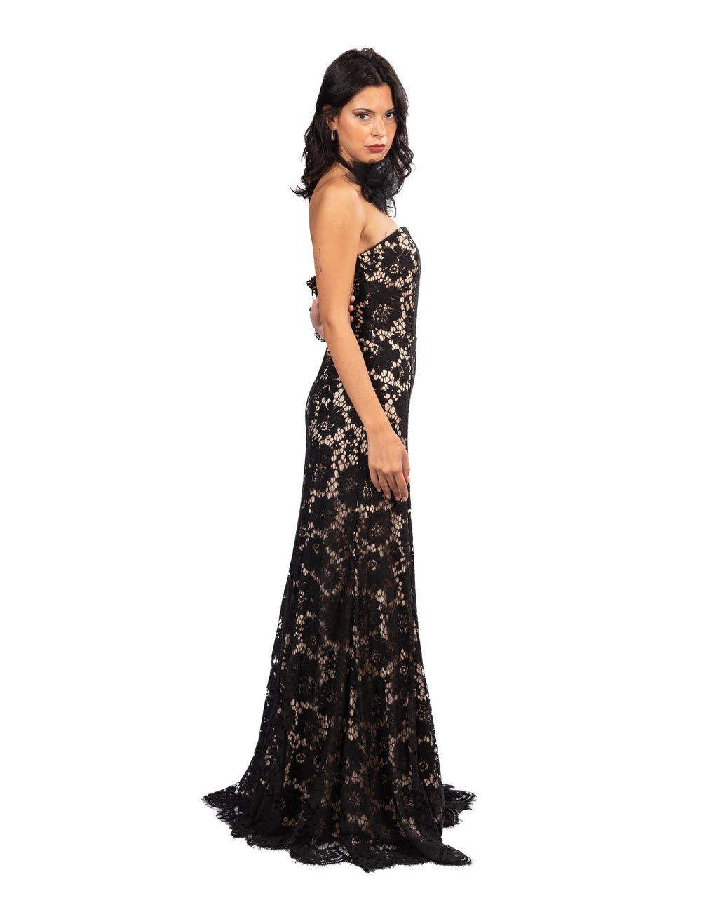 Berti Mode Collection abito in pizzo nero