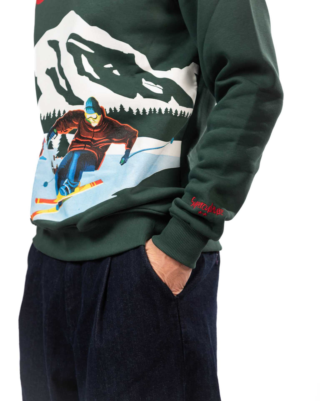 Superculture felpa verde