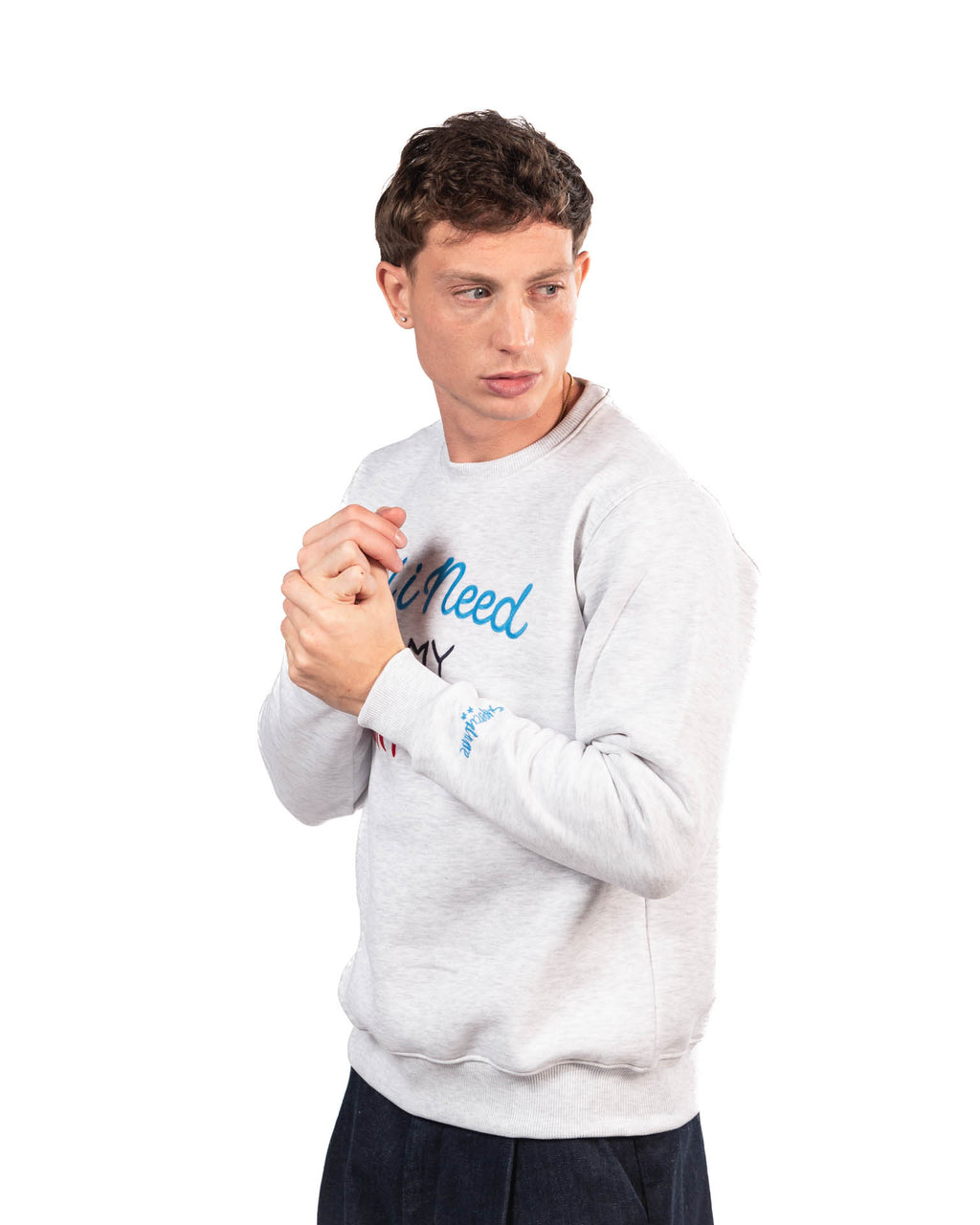 Superculture felpa grigia