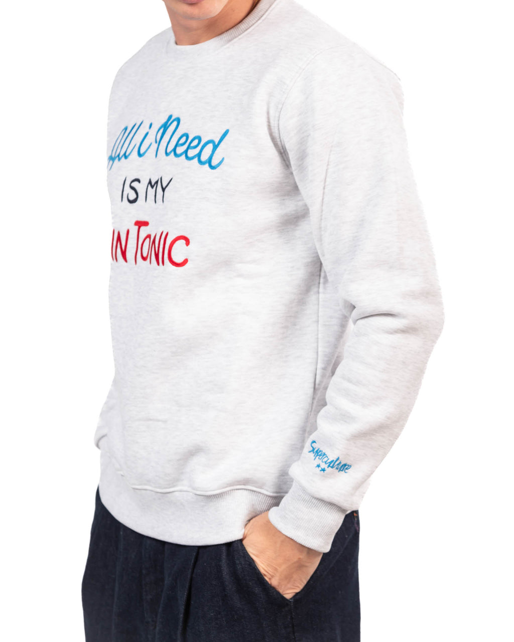 Superculture felpa grigia