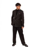 Berna giacca doppio petto nera