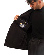 Berna giacca doppio petto nera