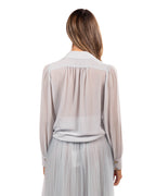 Elisabetta Franchi - Camicia in georgette con collana