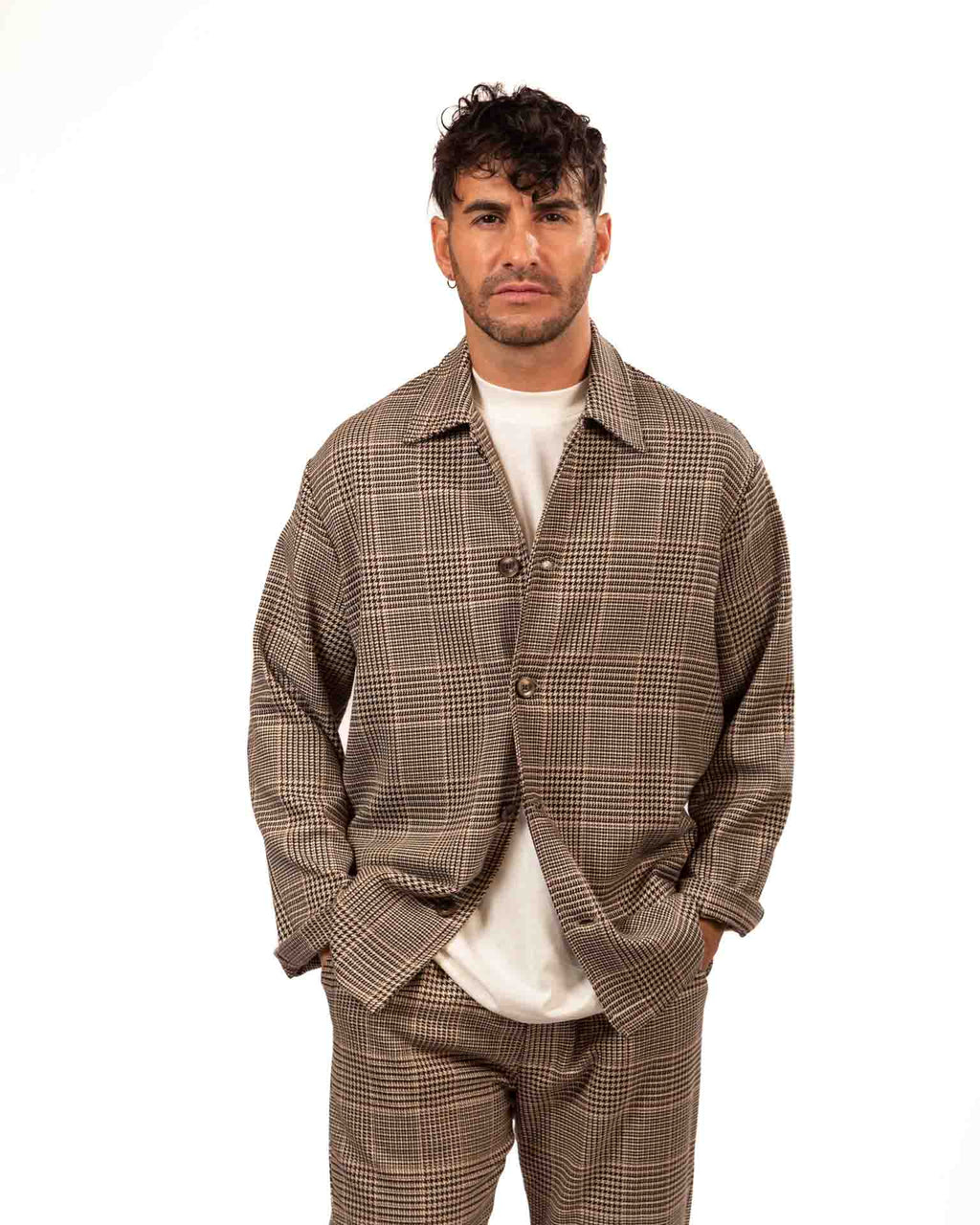 Berna overshort a quadretti