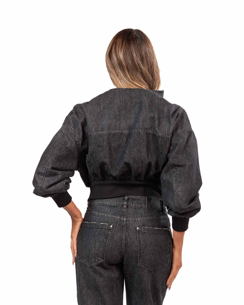 Marella Bomber in denim - NERO
