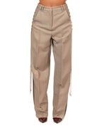 Marella Pantalone barrel con lacci - GRIGIO CHIARO