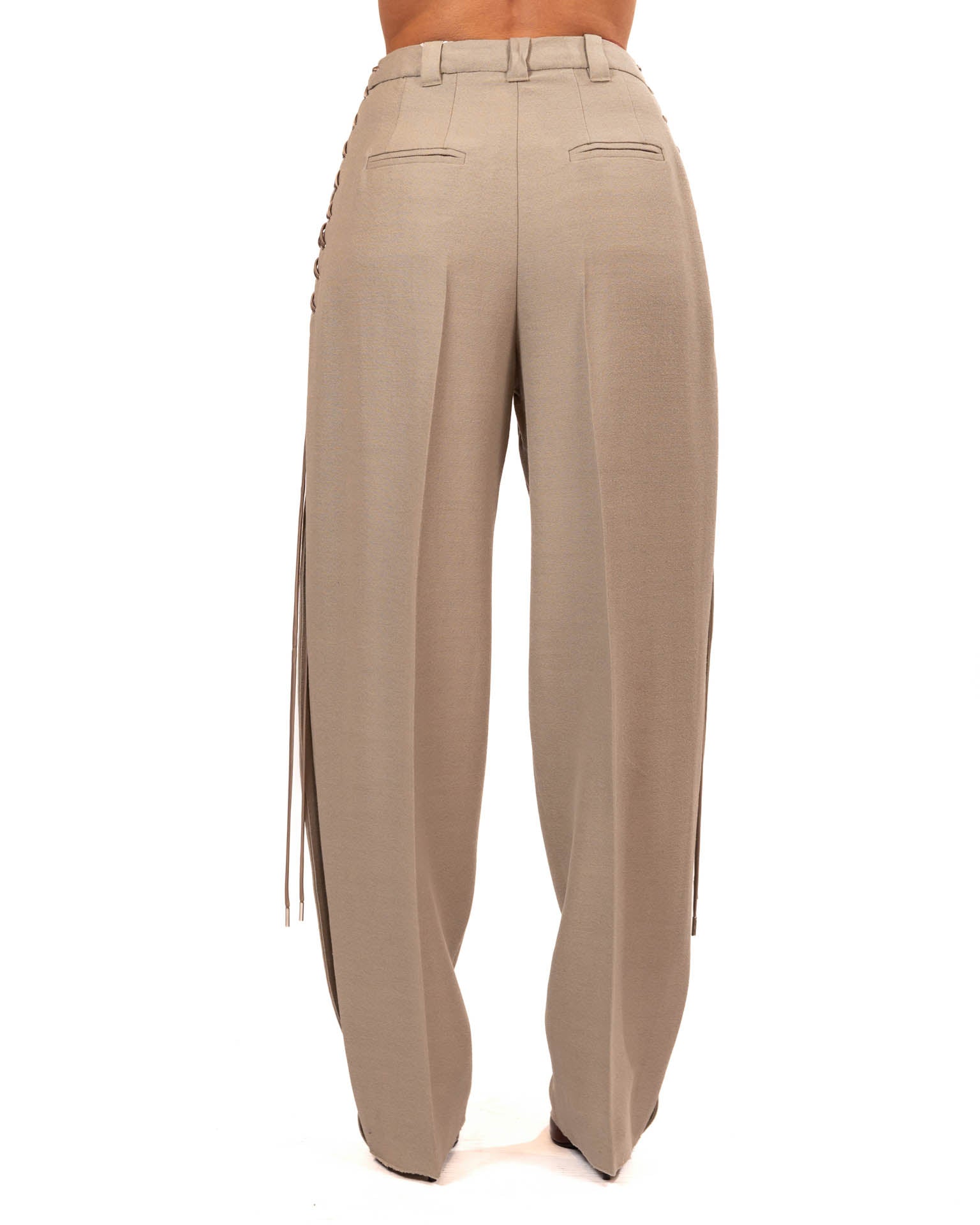 Marella Pantalone barrel con lacci - GRIGIO CHIARO