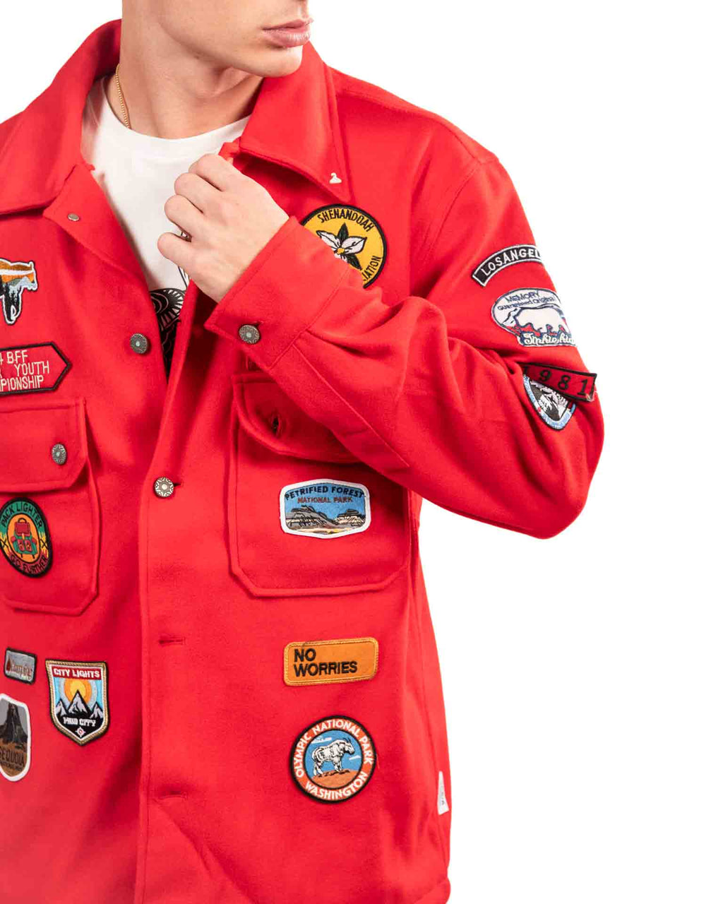 Berna overshirt rossa