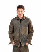 I'm brian camicia effetto ruggine