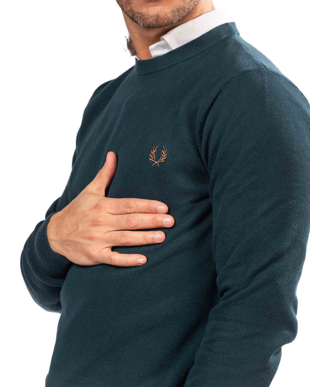 Fred Perry maglione ottanio