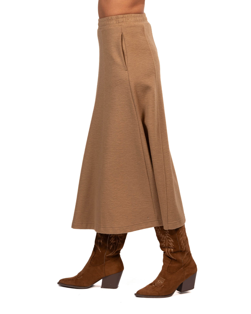 Weekend Max Mara gonna marrone