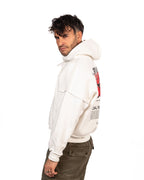 Berba felpa con stampa sul retro