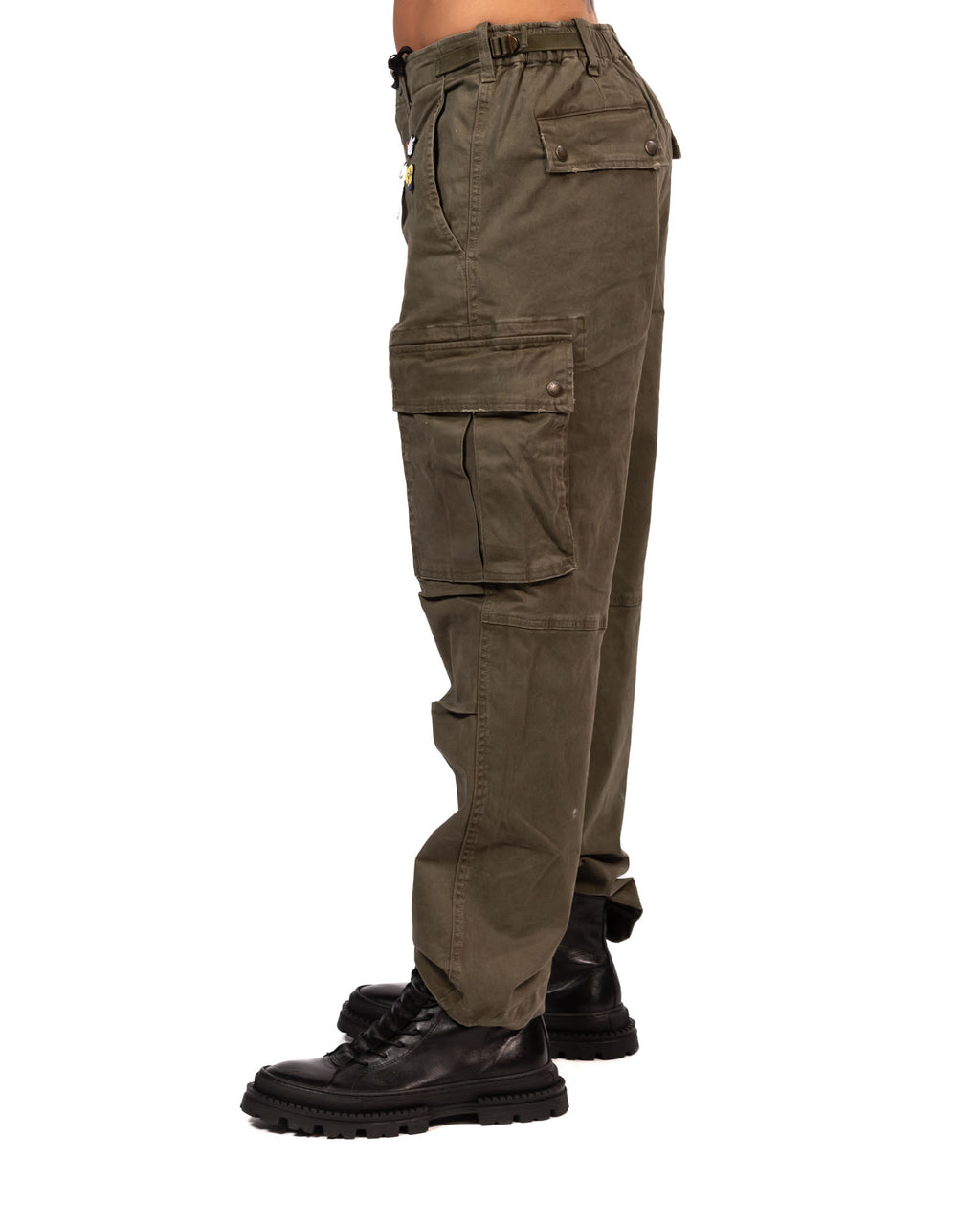 Berna pantaloni con tasconi verdi