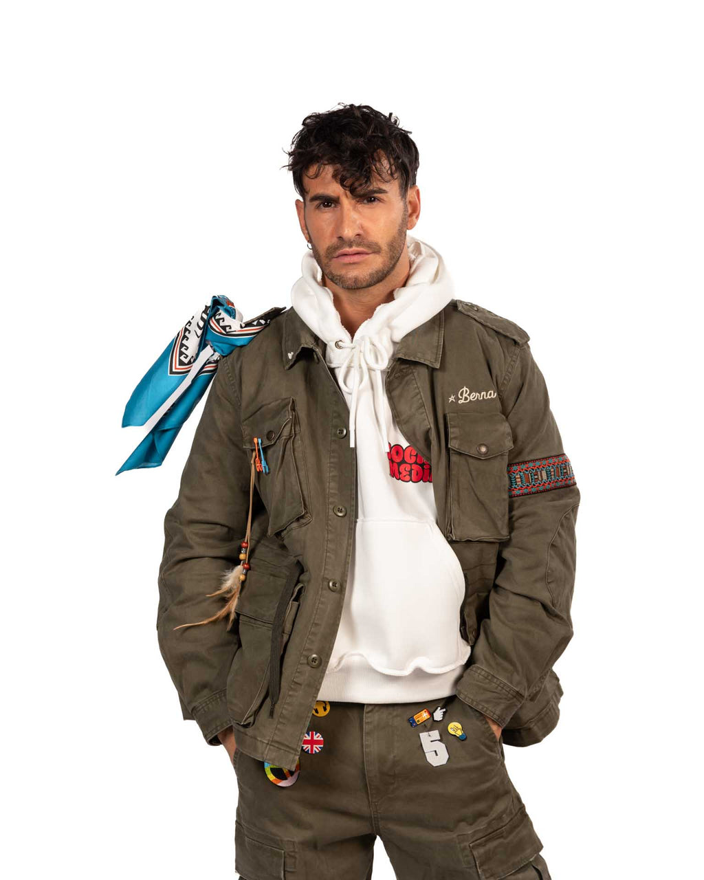 Berna overshirt verde