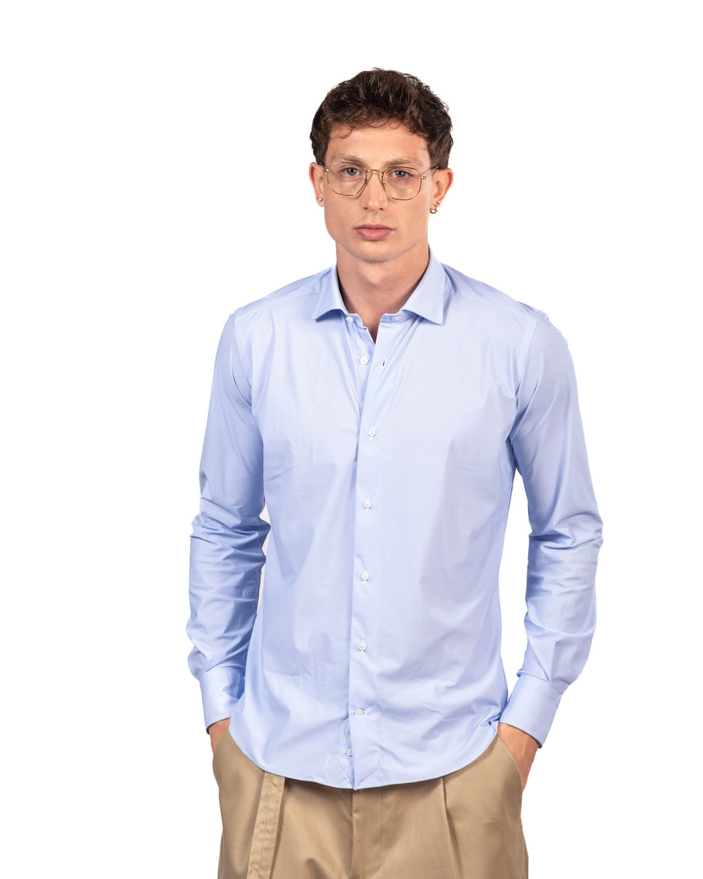Bottega artigiana camicia azzurra