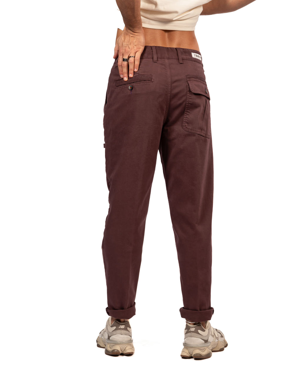 Berna pantaloni con pinces frontali