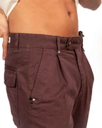 Berna pantaloni con pinces frontali