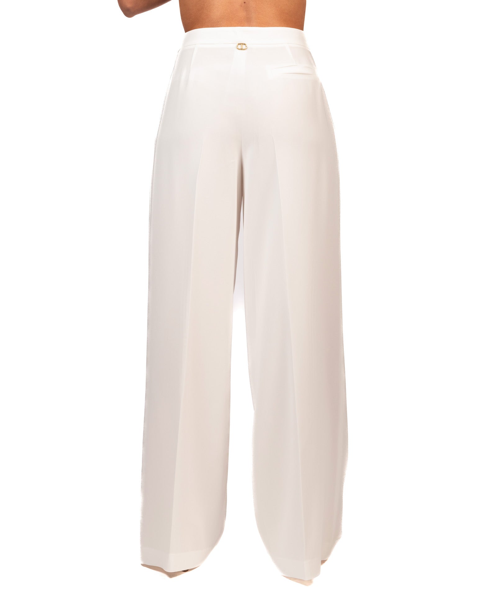 Twinset pantalone bianco